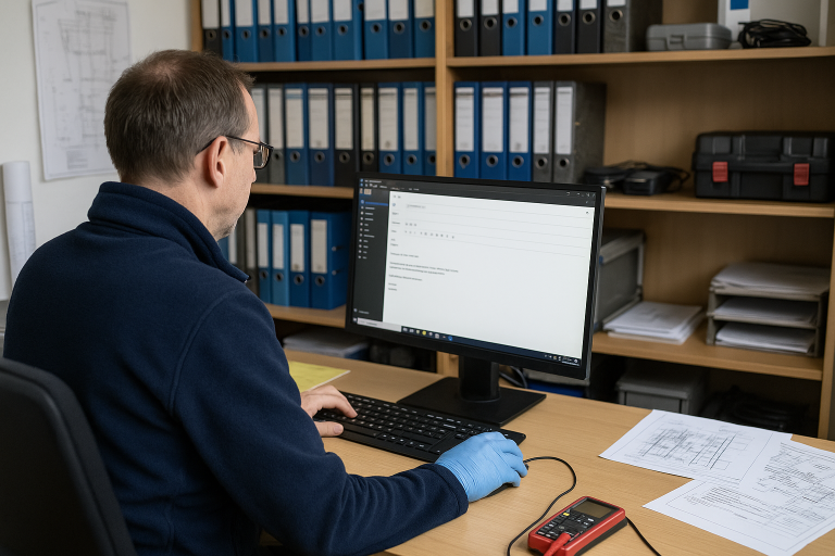 Wir im Büro während der EKVO- Bericht Kontakt zu den Behörden